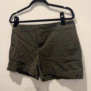 New York & Company Green Bermuda Shorts Chino Style